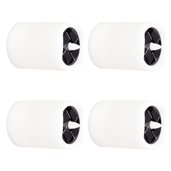 4 st solcells drivna LED-ljus gul flimmer te lampa