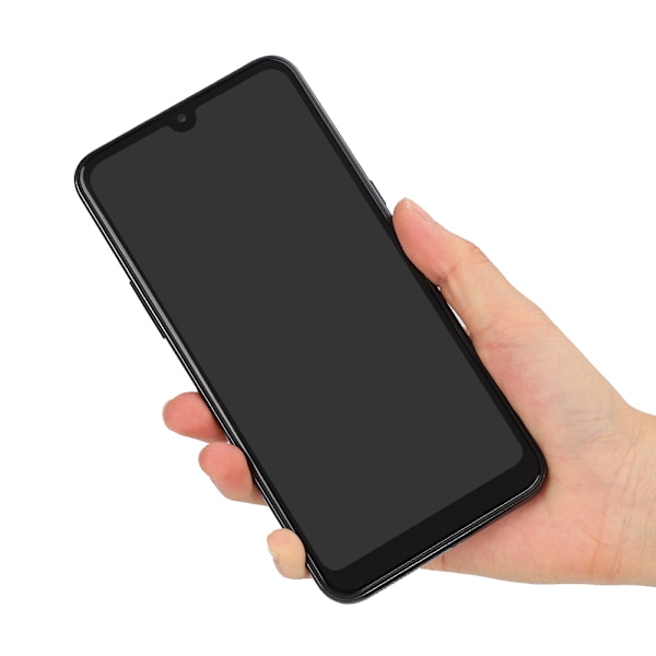 P80 6,3-tums HD-skärm Ansiktsigenkänning 5MP+8MP för Android Smartphone 3+32G Svart 100-240VUS