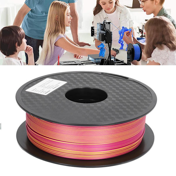 3D-utskriftsförbrukning 1,75 mm Filament 3 Färger Guld Purpurröd Svart 3D-skrivarfilament