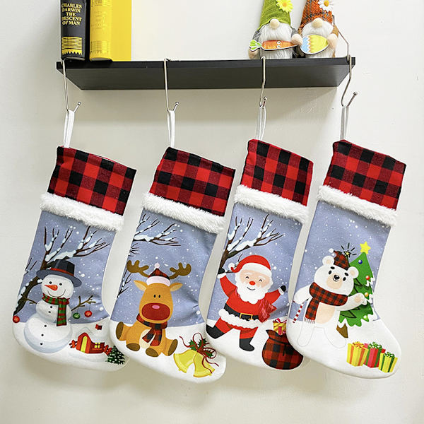 Christmas Stockings, Ornaments for Xmas Tree Hanging Decor