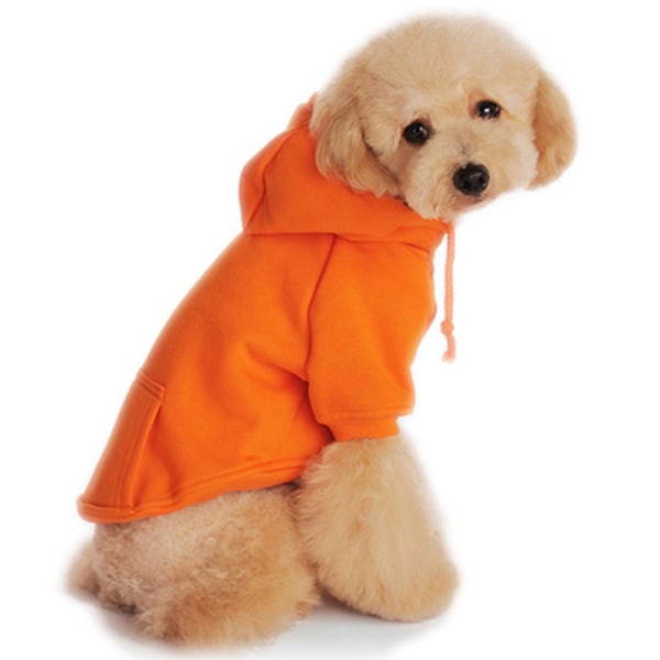 Hundkläder Pet casual tröja Hund enfärgad huvtröja