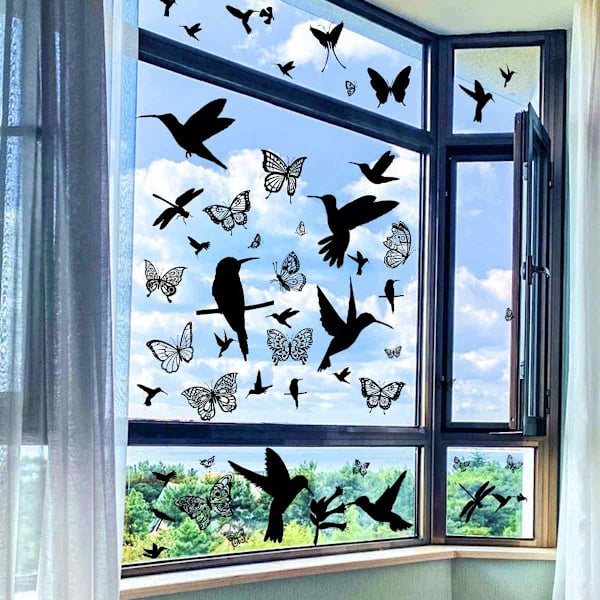 1 set dekaler Antikollision fönsterdekaler Kolibri Fjäril