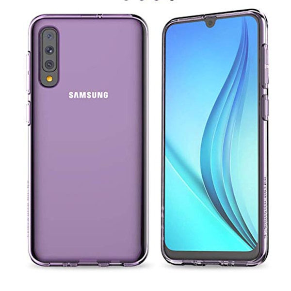 Samsung Galaxy A50 - Stötdämpande Kraftfullt Silikonskal Transparent/Genomskinlig