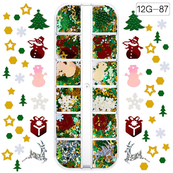Colored Sequins Nails Art, Glitters Thin Paillette Flakes