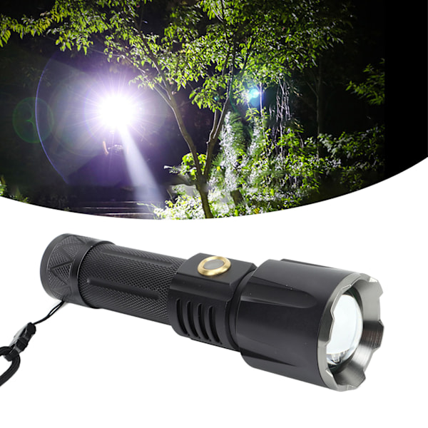 LED-ficklampor med högt ljusflöde, USB C-uppladdningsbar med magnetisk bas & klämma för EDC, aluminiumlegeringsmaterial, superljus taktisk för camping & vandring