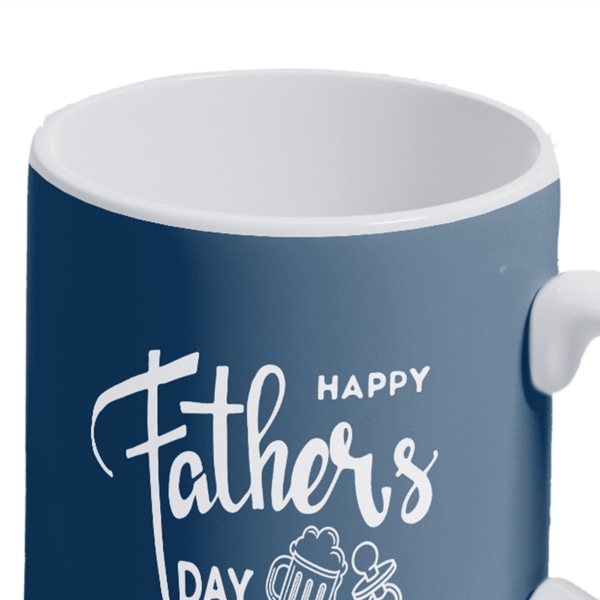 Keramisk mugg Happy Fatherwis Day tema Keramik Kaffe kopp för