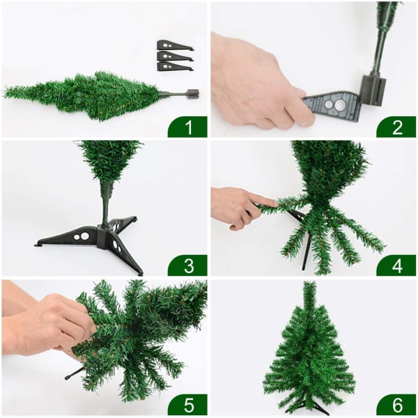 24"/60cm Tabletop Xmas Tree, Artificial Mini Christmas Pine