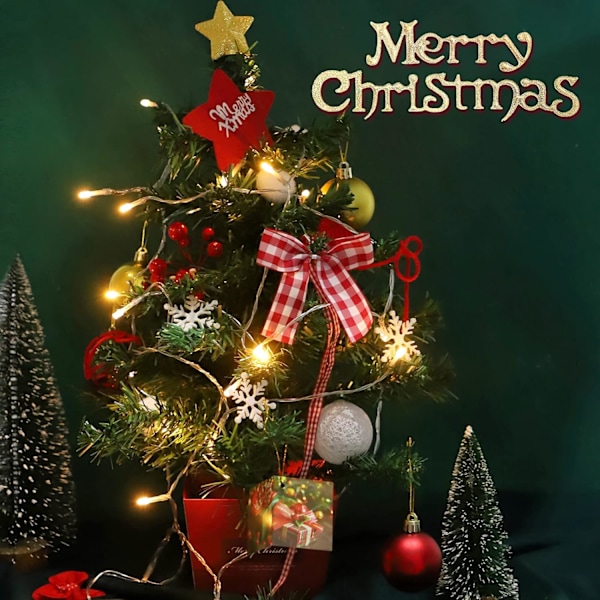 Sapin de Noël Artificiel avec Lumineux LED 50cm Mini Sapin de