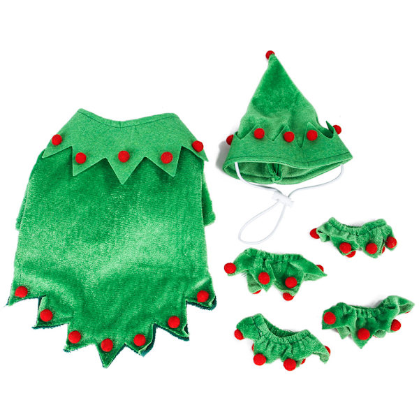 Pet Clothes Set for Christmas Holiday Dog Cat Apparel