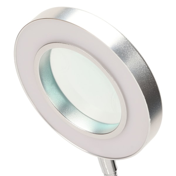 Bärbar och flexibel LED-skrivbordslampa, ögonskyddande ljus med klämma, varmt ljus vitt ljus justerbart för tatuering nagelkonst (stöder 360 grader)