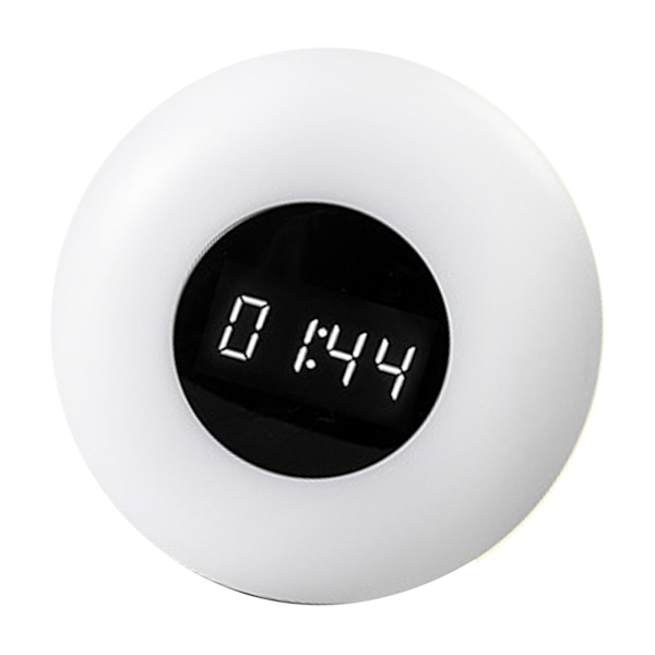 Rund Timer Nattlampa Platsbesparande 2 i 1 Justerbar ABS