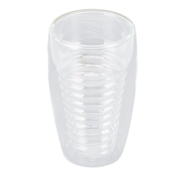 Dubbelväggig Glaskaffekopp 320ml Hög Temperaturbeständighet