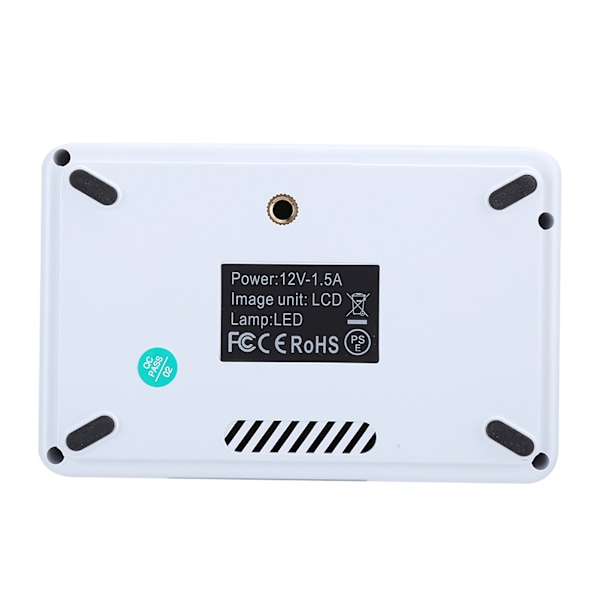 1080p Full High Definition LED Portabel Projektor Smart Hemmabio Blå Vit 100‑240VAU Kontakt