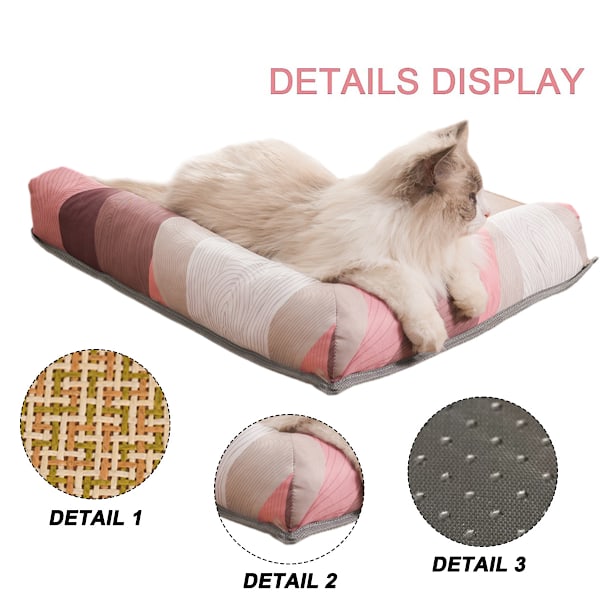 Rattan husdjurskylmatta sovbädd beslag tvättbar 3D kennel