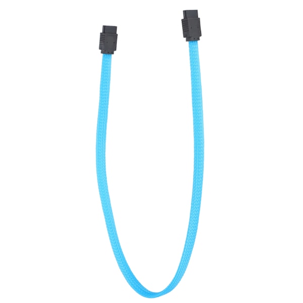 SATA-kabel SATA3.0 SSD 8-stifts dataöverföring 6Gbps 7P med clips Färg Nätverkskabel Tillbehör Blå (Rakt Huvud)
