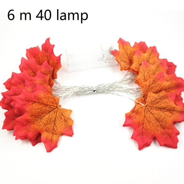 Fall Maple Leaf Garland Fairy Lights Waterproof String Lights
