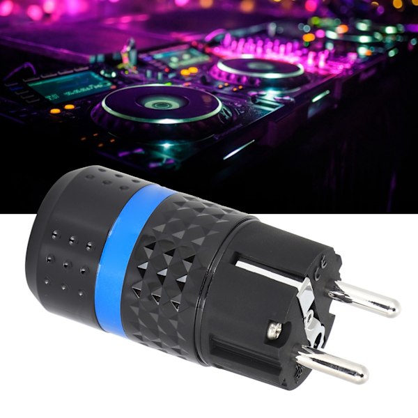 Monosaudio IEC-kontakt Ren Koppar Rodiumpläterad Ljudströmkontakt 100~250VE102R (Hane)