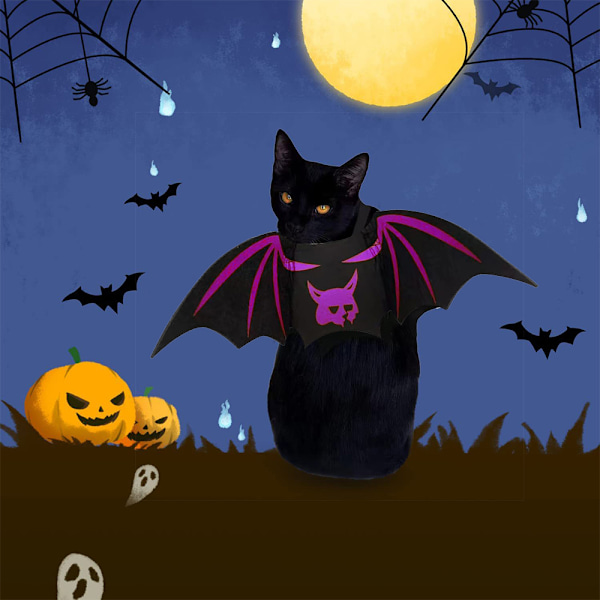Halloween fladdermusvingar husdjur kreativ semester rolig klänning