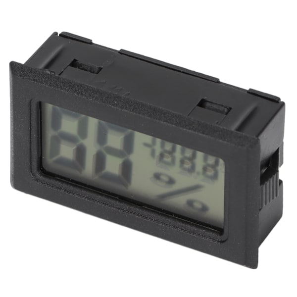 Kompakt Hygrometer, Digital Termometer för Hem & Kontor, Inomhus LCD-Display med Inbyggd Sond, Exakta Fukt- och Temperatursensorer