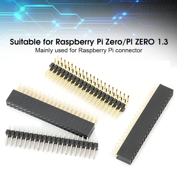 10 Set Stiftkontakter ABS-Hölje för Raspberry Pi Zero W /Zero 1.3 Elektronikkomponent