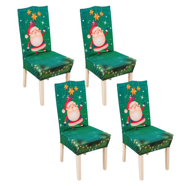 Chair Covers for Dining Room Set of 4, Printed Chair Protectors