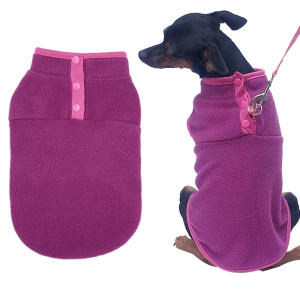 Husdjurskläder Lätt fleece ärmlös Husdjurskläder Vintertröja
