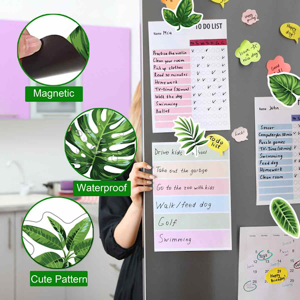 16 st Kylskåpsmagneter Fjäril Blomma, 3D Vacker Tusensköna Blomma Skåpmagnet 3D Fjäril Kylskåpsdekaler Kylskåpsmagneter Avtagbara Färgglada Style 3