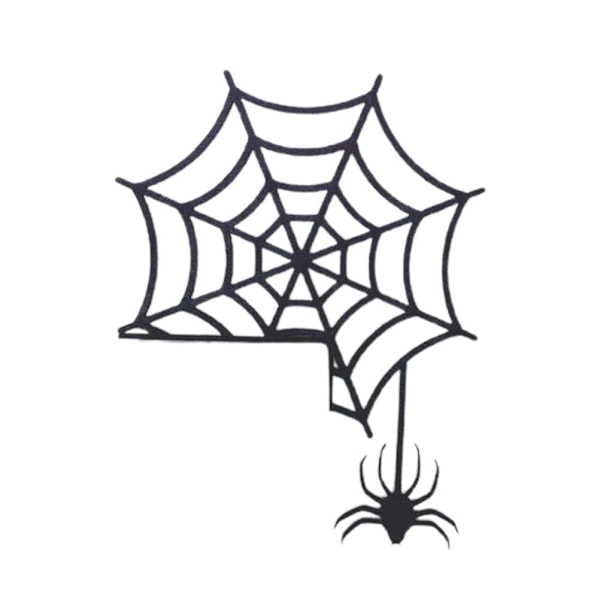 Halloween dörrhörnskylt i trä häxa spindel Halloween dekor