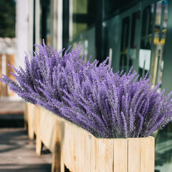 Konstgjorda växter utomhus, 8 buntar konstgjorda blommor