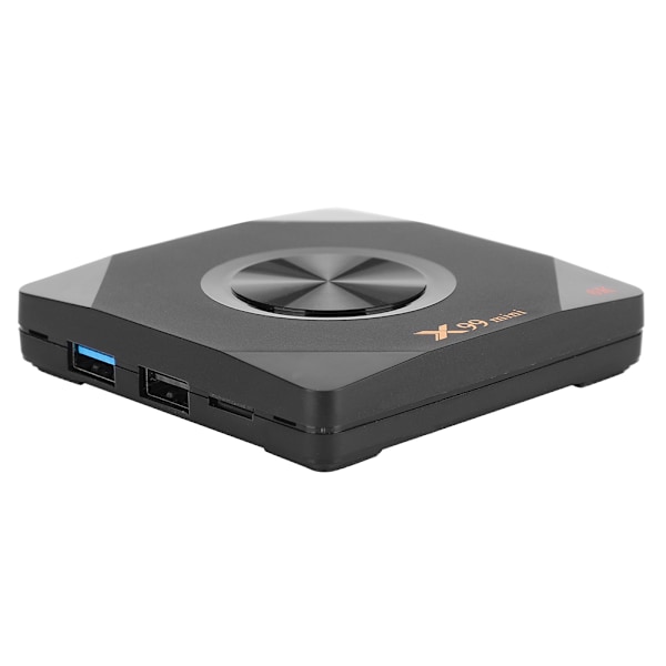 X99 Mini TV-box 6K Hög Definition H6 Schema Dubbel Frekvens WIFI USB3.0 för Android 9.0 100-240V 4 + 64 Amerikansk Kontakt