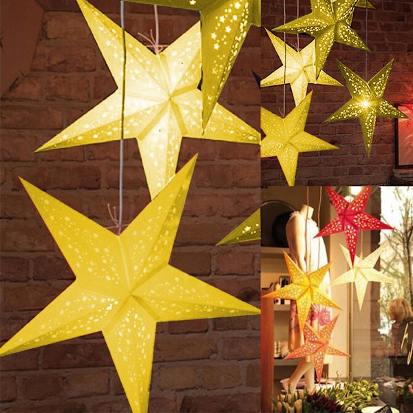 Christmas Tree Top Star Three-Dimensional Five-Pointed Star,