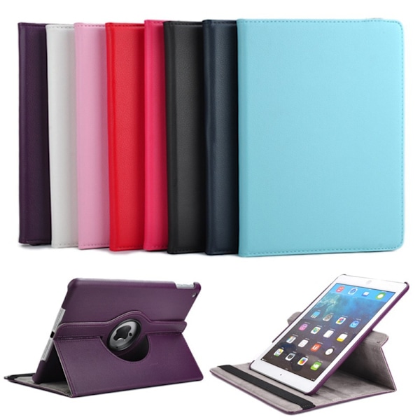 360° Skydd för iPad 9.7 (2017-2018) - Läderfodral Svart