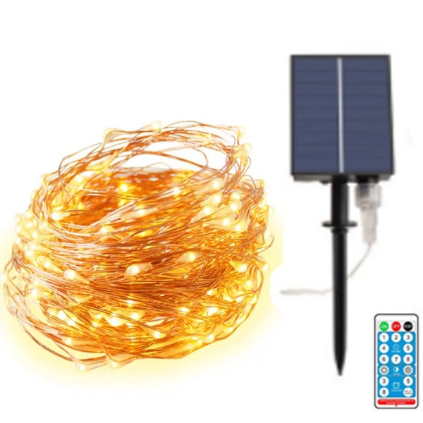 Solar String Lights Outdoor,Copper Wire Solar Twinkle Lights