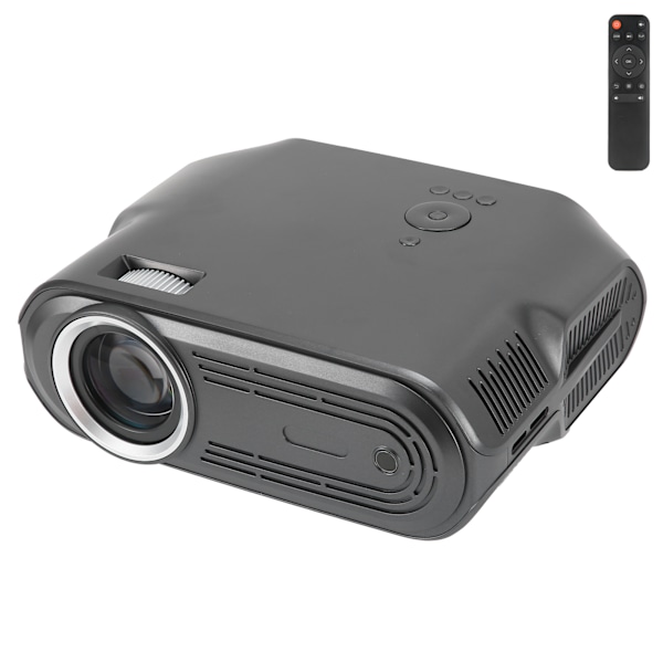 Mini Projektor Pärlgrå U70 Hemprojektor Stödjer 1080P Uppspelning för Filmer PC TV Spänning 100‑240VUS Kontakt