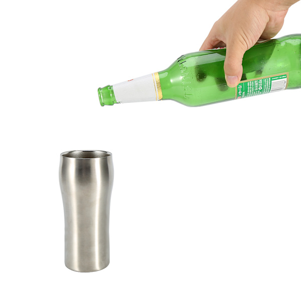 430 ml badformad rostfri vakuumjuicevattenölkopp