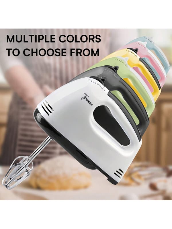 1 set elektrisk handmixer, 7-växlad handhållen elvisp, köksvisp