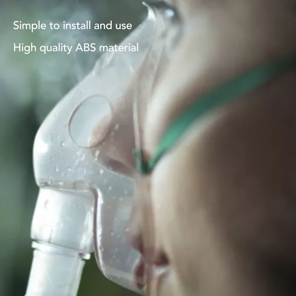 Näsgrimma, mjukt material böjd nässpets för andningshjälp, bekväm passform lätt slang, universalkoppling för nebulisatorer,