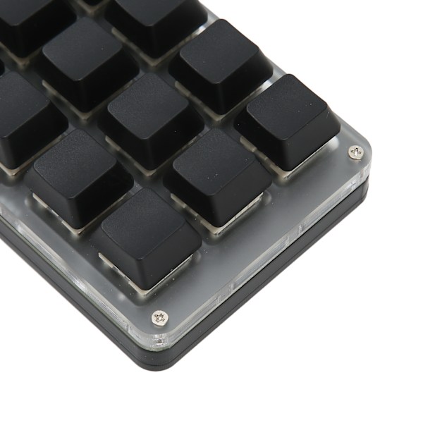 Anpassningsbar 6-knapps Mini Mekanisk Makro-knappsats, Användarvänligt Gränssnitt Flytande Fönster Genvägar för Arbetspartner &amp; Spelförstärkare, Rattfunktion för