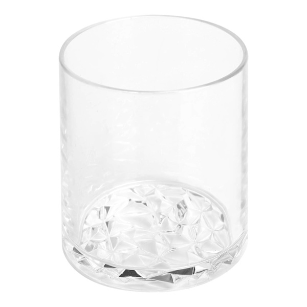 300 ml akrylvinglas med diamantformad botten för juice och mjölkte