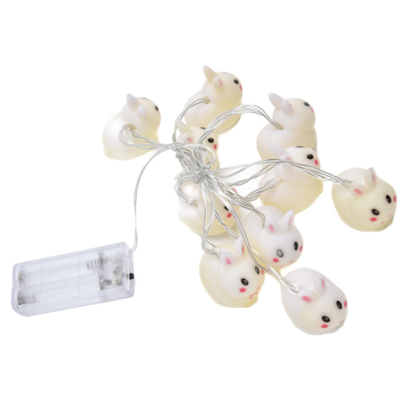 LED-kanin ljusslinga påsk halloween ljusslinga för