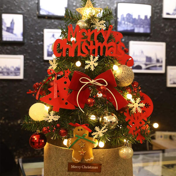Arbre de Décoration,Artificielle Arbre de Noël de Table avec