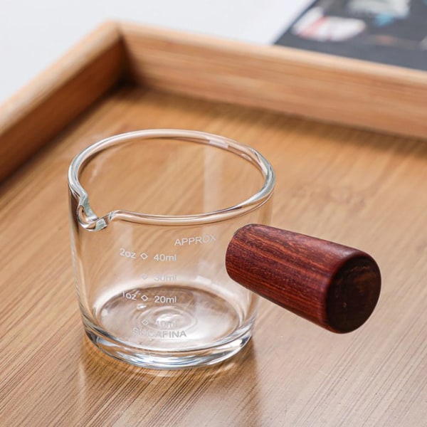 Glas Mjölk Kopp Glas Mätkopp med Handtag Klar Skala