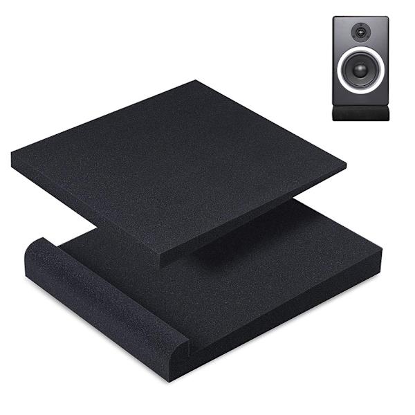 2 st Studio Monitor Isolering Pads Hög Densitet Akustisk Skum