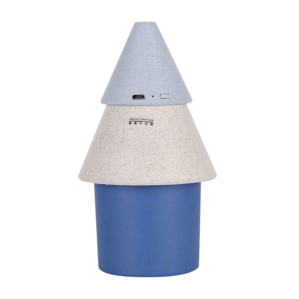 Julgransformad 256ml USB Luftfuktare Mini Skrivbords Luftfuktare Blå