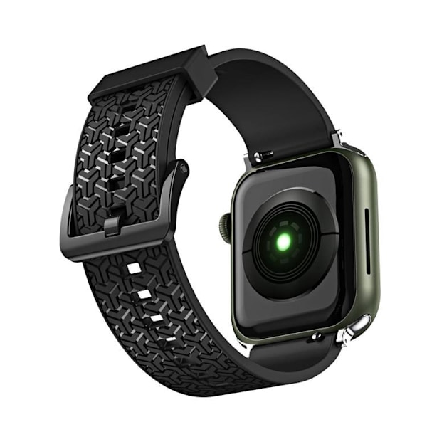 Apple Watch 2/3/4/5/6/7/SE (38/40/41mm) Armband - Svart Svart
