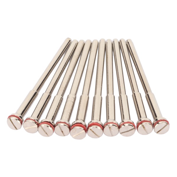 10 st Tandläkarborr Mandrel Rostfritt Stål Hög Hårdhet Tandtekniskt Lab Poleringsskaft 4,6 cm