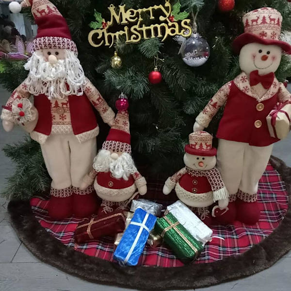 Weihnachtsbaum-Rock mit rundem Rand für Weihnachten,