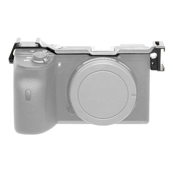 Dubbelt Cold Shoe-fäste Adapter Flyttplatta Fäste för Sony A6600 Kamera Videoinspelning