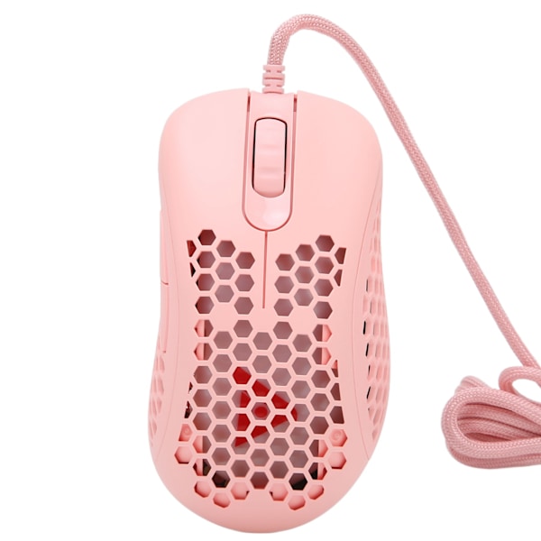 Gamingmus Stabil Överföring Bekvämt Grepp Flexibel Användning Ergonomisk Design Lätt Trådbunden RGB PC Gaming Mus Rosa