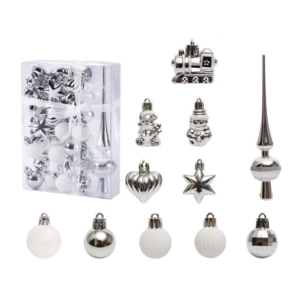 34pcs Christmas Ball Ornaments for Christmas Tree Decorations
